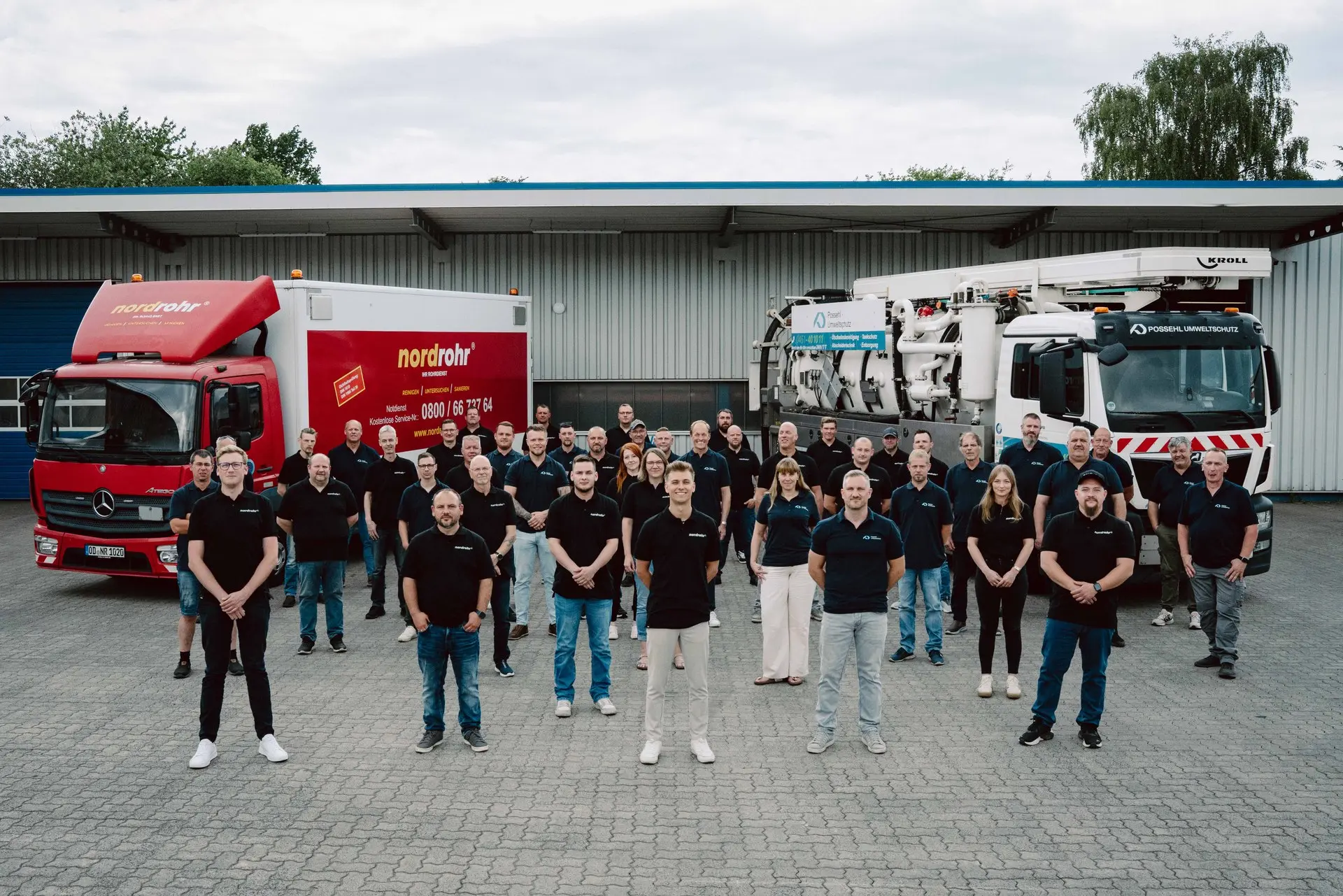 Gruppenbild von Possehl Umweltschutz und nordrohr Team Gruppenbild von Possehl Umweltschutz und nordrohr Team